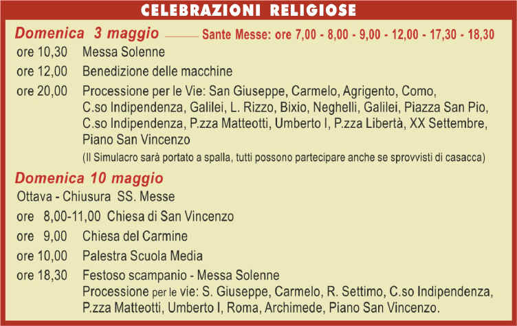Programma San Vincenzo 2009